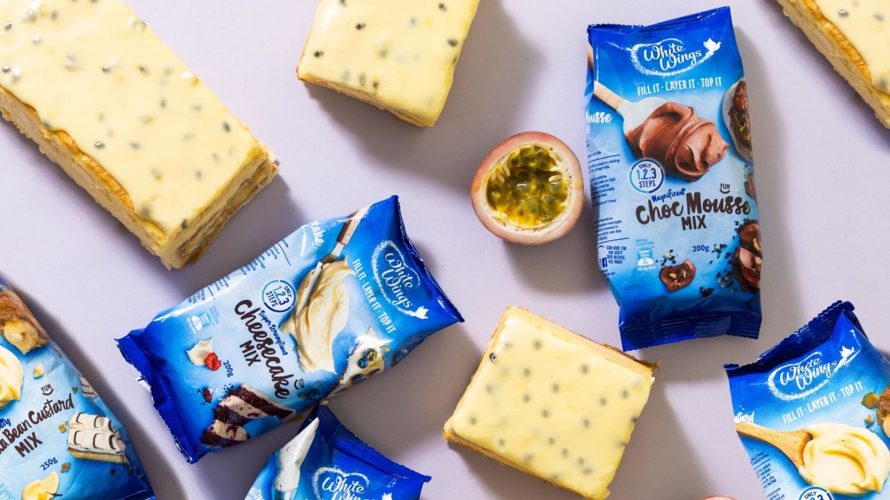 Passionfruit Vanilla Slice by Hipworth White Wings